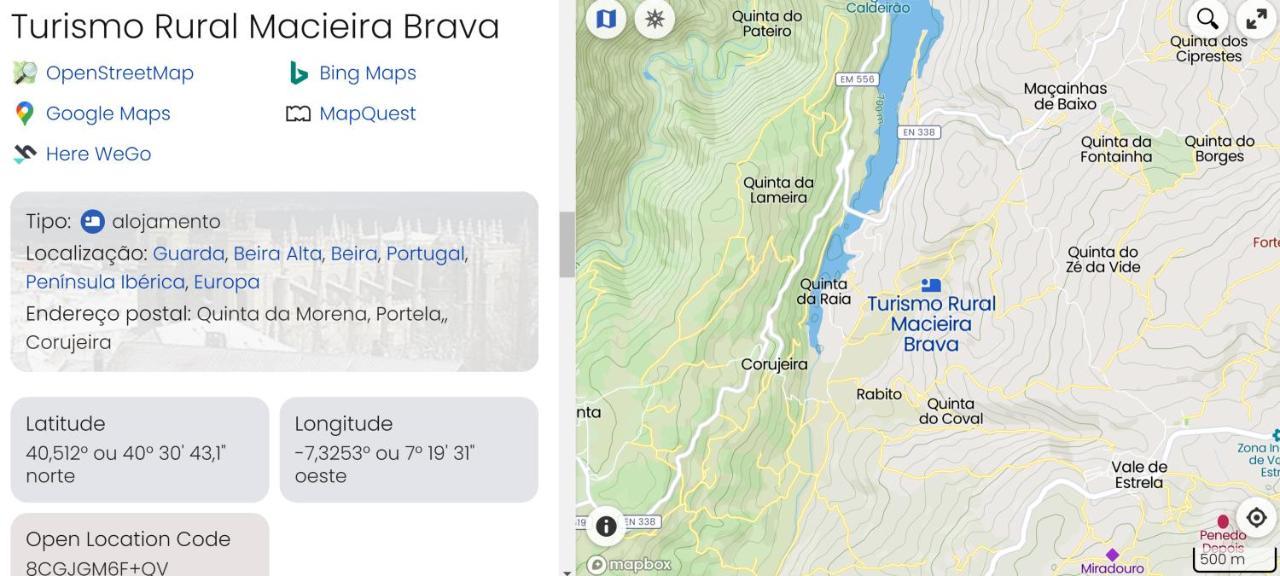 Turismo Rural Macieira Brava Guarda Zewnętrze zdjęcie